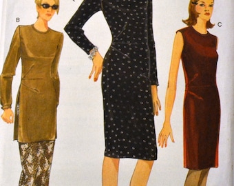 Misses' Dresses, Tunic, Skirt Sewing Pattern Vogue 9721 Uncut Complete Size 6-10 OR 12-16