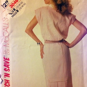 Misses Top and Skirt Uncut Sewing Pattern McCall's 3046   Bust  34-38  Inches Complete
