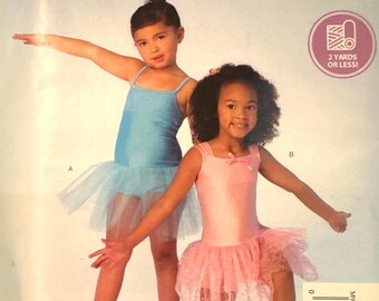Girls' Pull on Leotards Sewing Pattern...McCall's 9315 Stretch Fabric Size Xxs-L UNCUT  COMPLETE