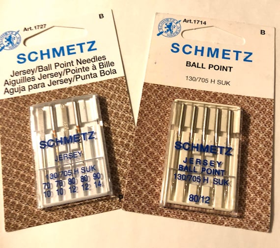 Schmetz Ball Point Needles..,Sewing Machine Needles..5 pack...Size choice....Sewing Knits