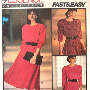Misses Kleid Schnittmuster Butterick 6782 Größe 46-52 Büste 102-112cm Komplett Ungeschnitten Einfach zu nähen…Essence Collection