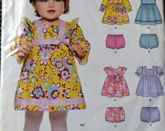 New Look 6316 Baby Girls'  Dress  and Panties Size NB-L  UNCUT Complete