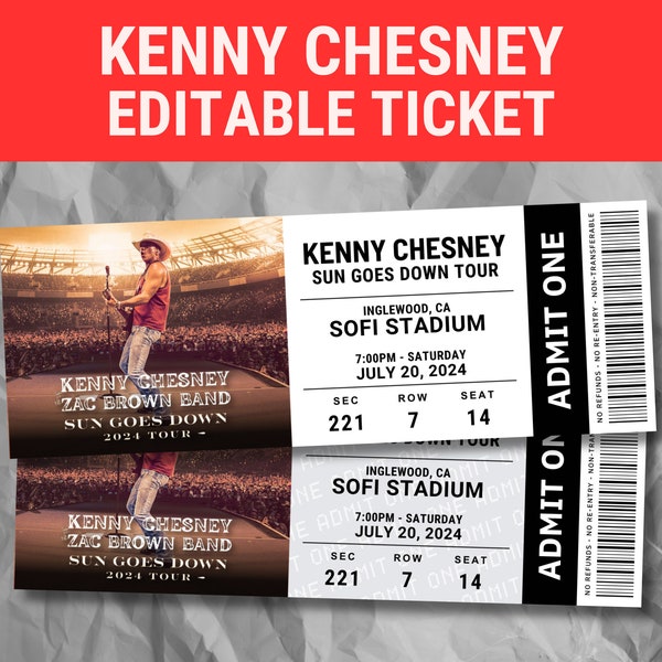 Kenny Chesney Concert 2025 Etsy