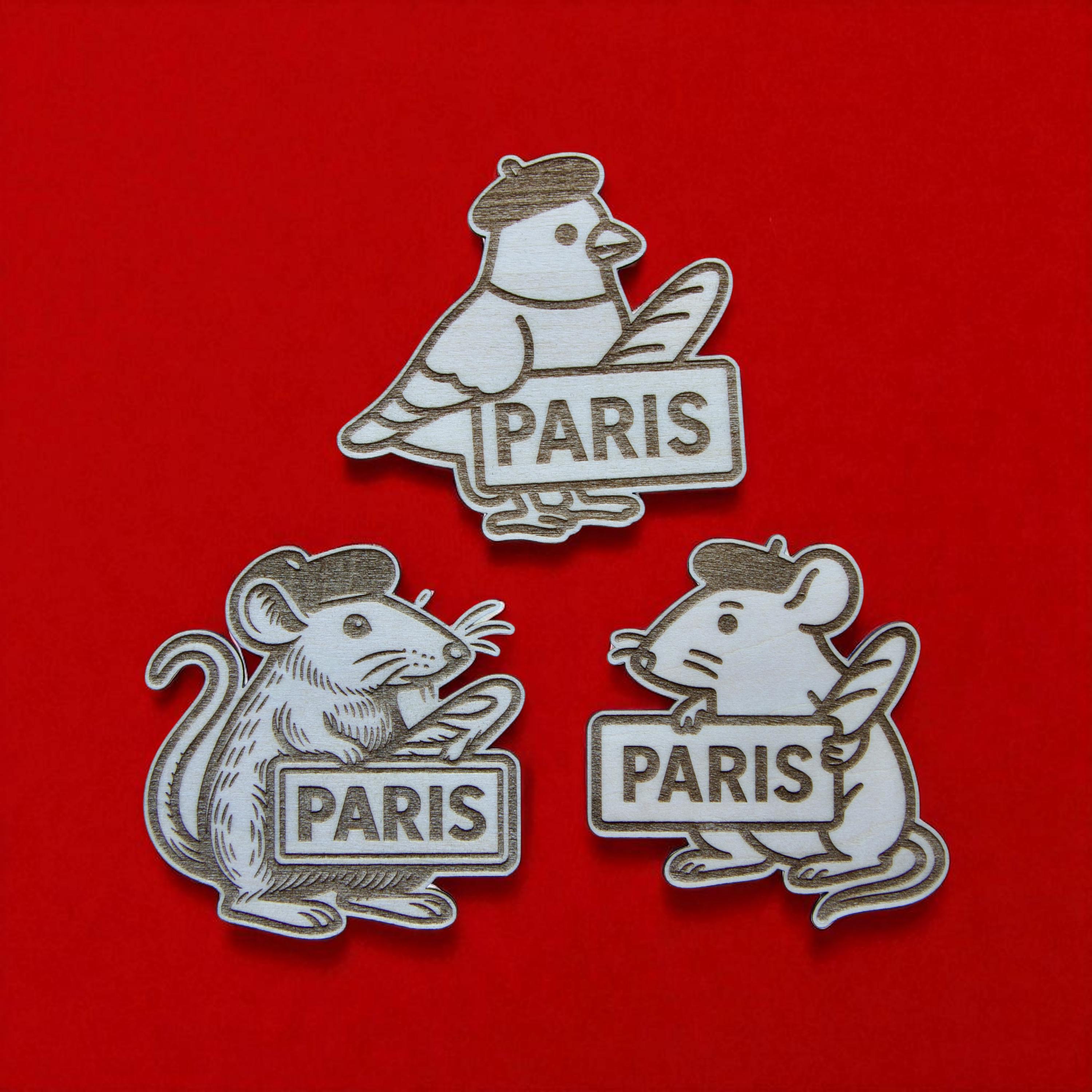 Calamita decorativa per frigorifero – Retro Parigi Magneti | Magneti creativi a forma di paesaggio retrò | Magneti da frigo in metallo per casa e cucina