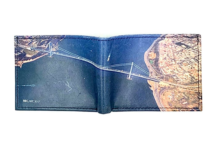 Men's Wallet - Verrazano Bridge, Photography Digitally Printed on Leather