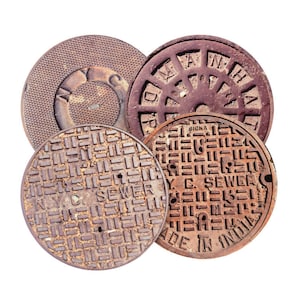 4 NYC COASTERS FOR 35 - Sewer Covers - New York CIty