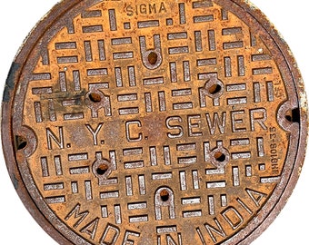 NYC SERIES - New York, NY - "India 2" - Sewer Cover Doormat
