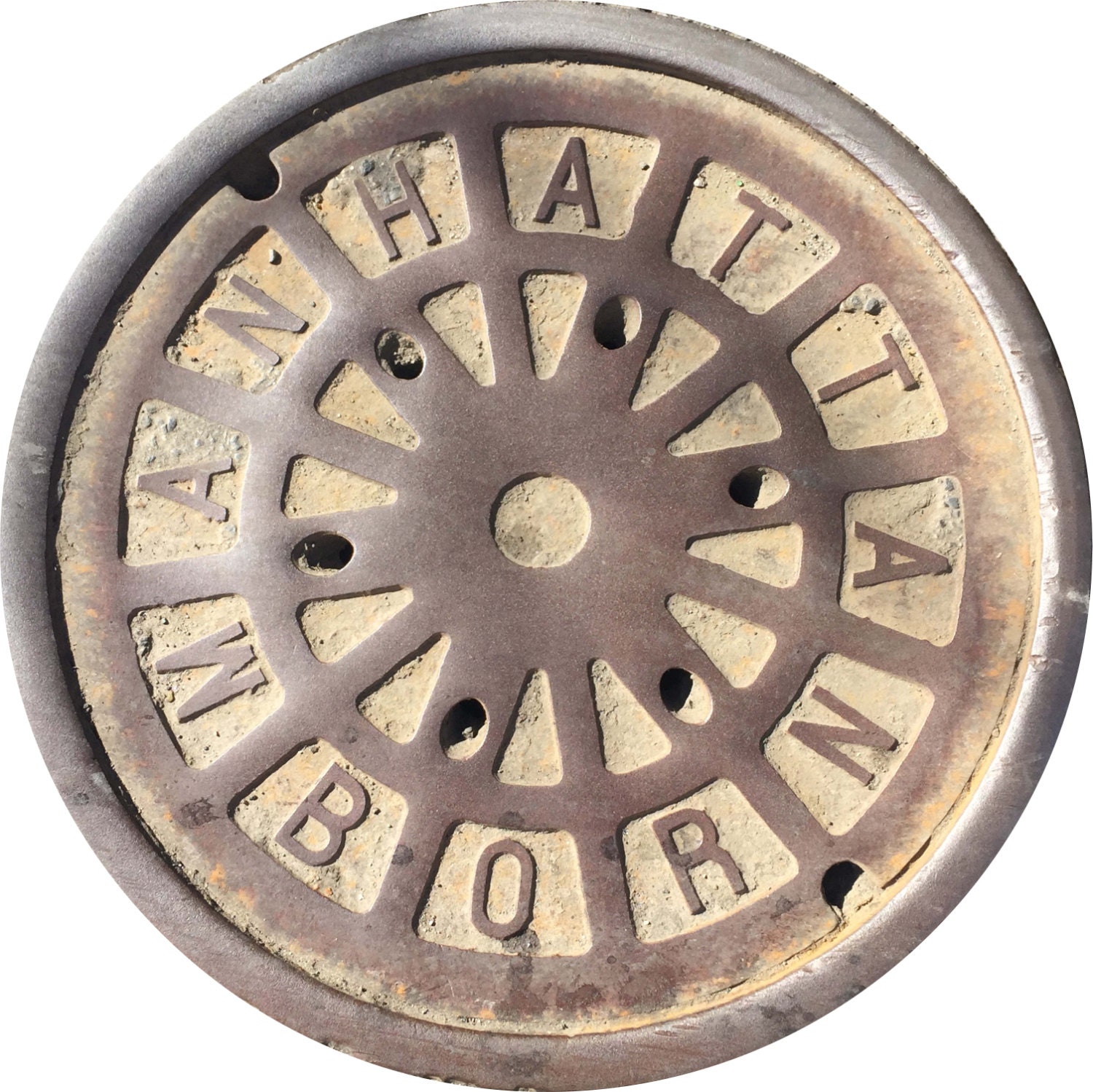 NYC SERIES - New York, NY - Manhattan - Sewer Cover Doormat