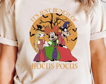 It's Just Bunch of Hocus Pocus Shirt, Disney Mickey Tee, Kids Mickey Halloween Tee, Spooky Tee, Baby Halloween Tee, Disneyland Halloween Tee