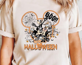 Skeleton Mickey and Friends Halloween Tee - Disneyland Shirt, Mickey Ears, Boo, Trick or Treat