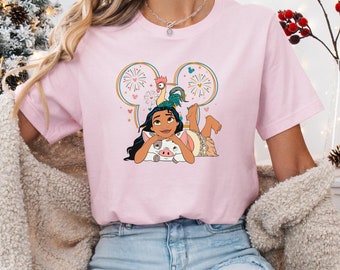 Vintage Moana Mickey Ears Tee: Pua and Hei Hei Shirt