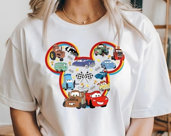 Cars Disney Ears Shirt, Lightning McQueen, Kids Disneyland Mater Shirt, Mickey Ears Cars Baby Shirt, Cars Tee, Family Disney Trip Tee, Sally