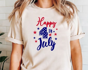 4th of July Shirt: USA Flag, Independence Day T-Shirt, Celebration