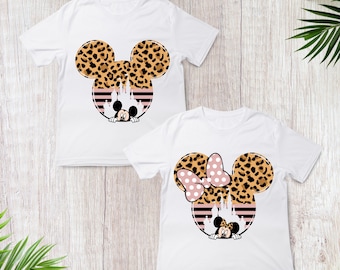 Matching Disney Trip Shirt, Mickey and Minnie Shirt, Disney Ears Tee, Magic Kingdom Shirt, Disney Family Shirt, Animal Kingdom Leopard Shirt