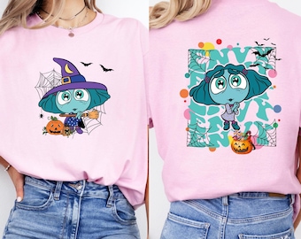 Inside Out 2 Halloween Shirt: Double-Sided Emotions Tee, Matching Disney, Spooky, Trick or Treat