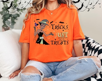 Kids Princess Tiana Halloween Shirt: Tricks or Treats Tee, Kids Disney, Disneyland Witch, Spooky