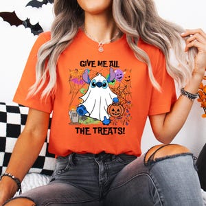 Halloween Stitch & Lilo Shirt: Spooky Matching Family Tees, Kids Trick or Treat, Disney, Disneyland image 3