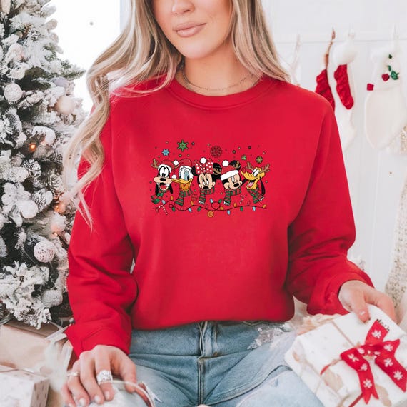 disney christmas sweater dress Her Universe Disney Holiday Velvet Long-Sleeve Dress