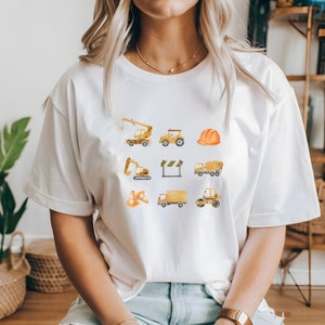 Boy shirt, Excavator shirt, Personalized shirt, Dump Truck shirt, Excavator baby shirt, Construction shirt, Family shirts, Truck shirt, Gift