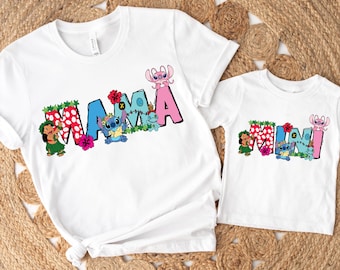 Mama and Mini Matching Stitch Shirt, Disney Lilo and Stitch Shirt, Disney Mom Shirt, Kids Stitch Mini Shirt, Baby Shirt,  Mother's Day Gift