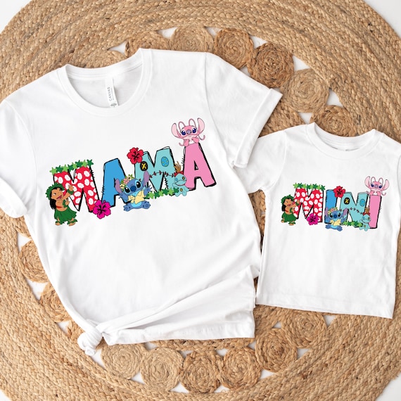 Mama and Mini Matching Stitch Shirt, Disney Lilo and Stitch Shirt