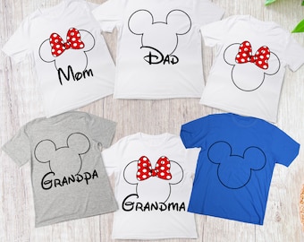 Disneyland Family Matching Shirts: Mickey Mouse Vacation Tees, Mom and Dad Disney Tee