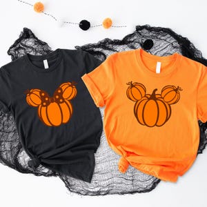 Minnie Bow Cozy Fall Shirt, Mickey Ears Pumpkin Shirt, Disney Matching Pumpkin Shirt, Kids Halloween Shirt, Baby Disney Shirt, Cute Fall Tee