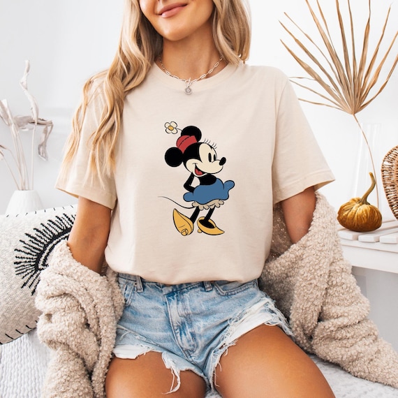 Retro Classic Minnie Shirt, Cute Disney Shirt, Disneyland Kids Shirt, Minnie Mouse Baby Shirt, Disney Trip Tee, Woman's Vintage Minnie Tee