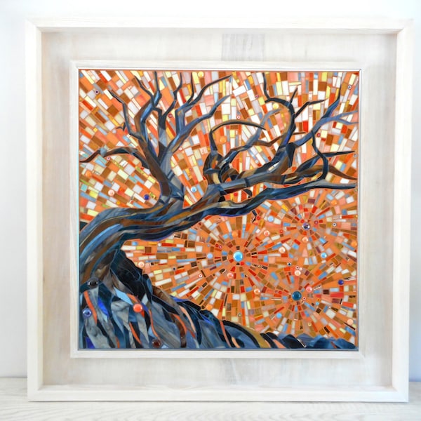 Esse Mosaic - Original Stained Glass Mosaic Tree