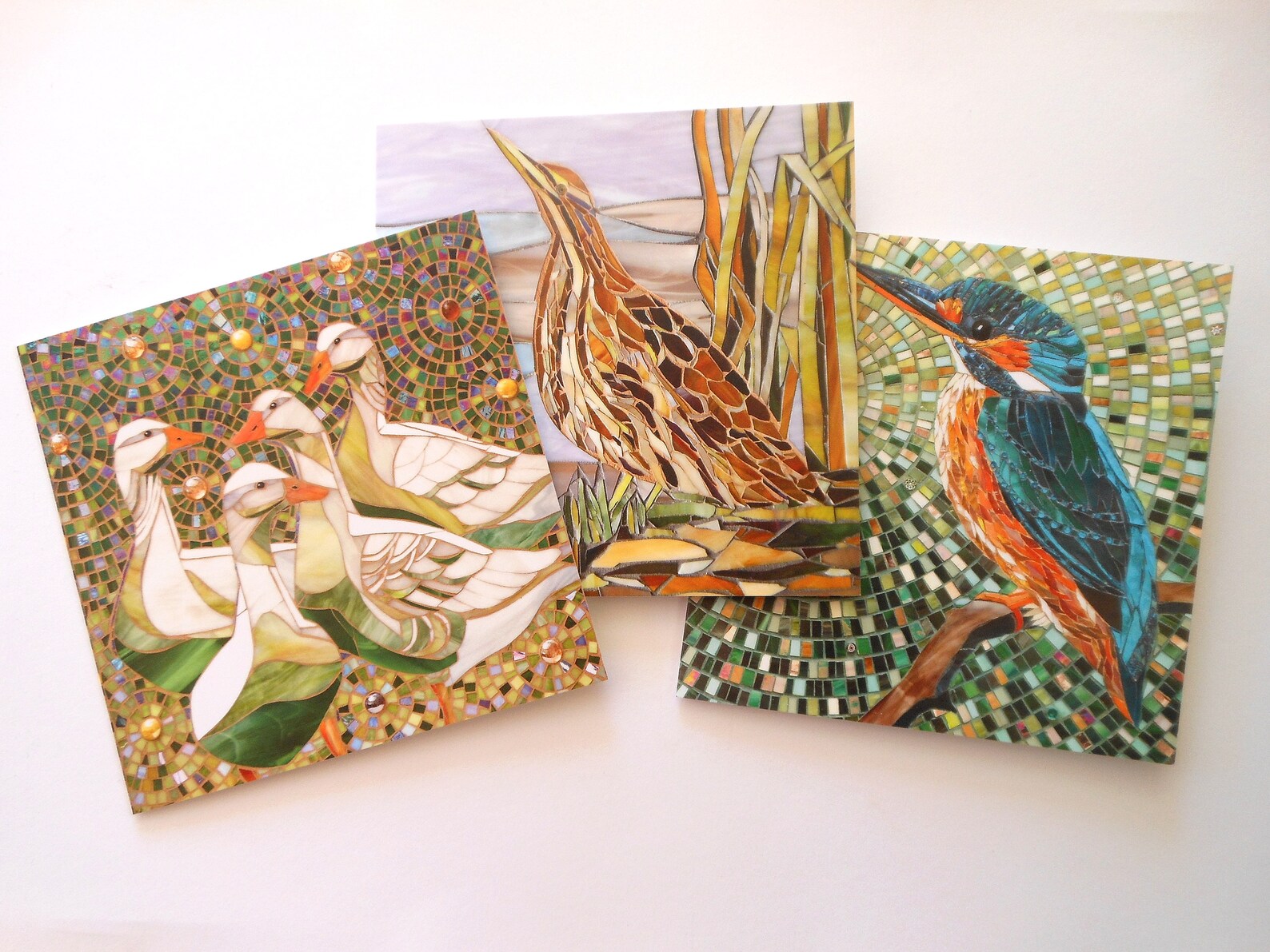 SET OF ANY 3 Greetings Cards from Original Mosaics Mosaic Etsy