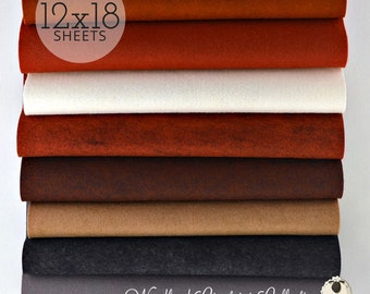 WOODLAND CREATURES Collection, Wool Blend Felt Wool Felt Sheets, Wool Felt Fabric, Felt Fabric Bundle, Wool Felt Bundles, Collections