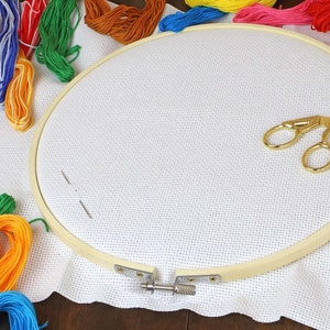 9 in. Bamboo Embroidery Hoops, Embroidery Supplies, Cross Stitch Hoop, Hoop Art, Wooden Hoops, Craft Supplies Bamboo Hoops, Embroidery Frame