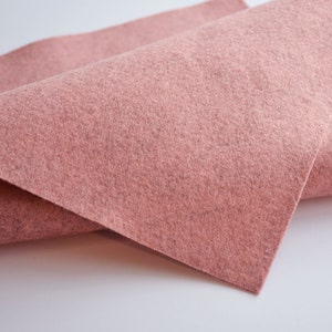 CAMEO PINK Wool Felt, Merino Wool Blend Felt, Wool Blend Felt, Wool Felt Yardage, Wool Felt Fabric, Pink Felt Fabric, Pink Felt Yardage