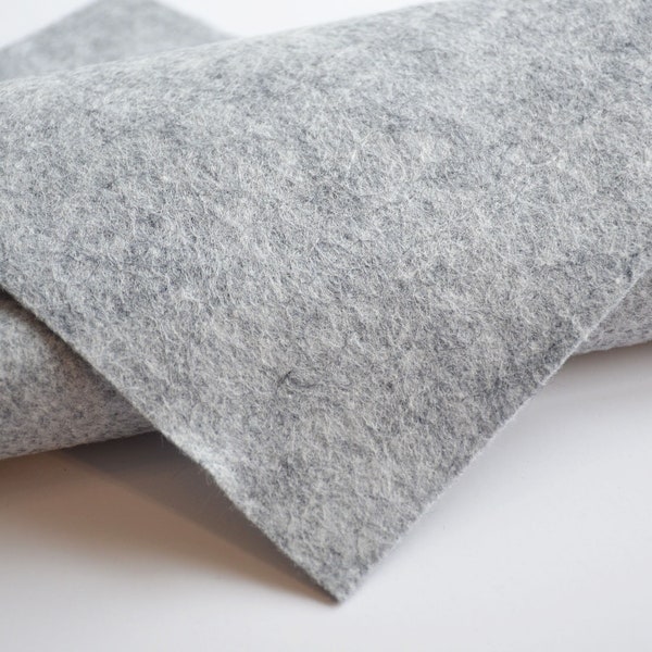 SMOKEY MARBLE, Wool Felt, Merino Wool Blend Felt, Wool Felt Blend, Wool Felt Yardage, Wool Felt Fabric, Gray Felt Fabric, Felt, Wool