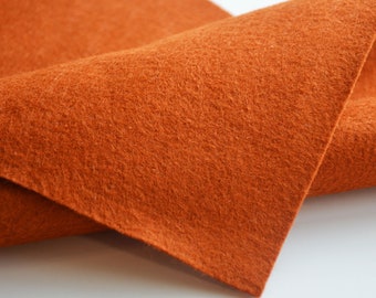 COPPER KETTLE Wool Felt, Felt by the Half Yard, Merino Wool Felt, Wool Felt Yardage, Wool Felt Fabric, Merino Wool Blend Felt, Copper Felt