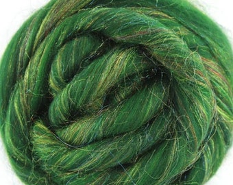TANNENBAUM Merino Wool Roving Blend, Felting, Spinning Fiber