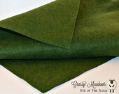 GRASSY MEADOWS Wool Felt, Merino Wool Blend Felt, Wool Felt Yardage, Wool Felt Fabric, Green Felt Fabric, Green Felt Yardage, Green Felt