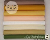 Mossy Earth Felt Collection, Wool Blend Felt, Wool Felt Sheets, Wool Felt Fabric, Felt Fabric Bundles, Wool Felt Bundles, Wool Felt