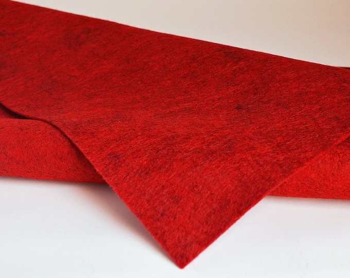 BARNYARD RED, Wool Felt, Wool Felt Yardage, Wool Felt Fabric , Wool