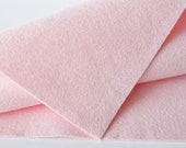 PINK SWEETNESS Wool Felt, Merino Wool Blend Felt, Pink Wool Blend Felt, Wool Felt Yardage, Wool Felt Fabric, Pastel Pink Felt Fabric
