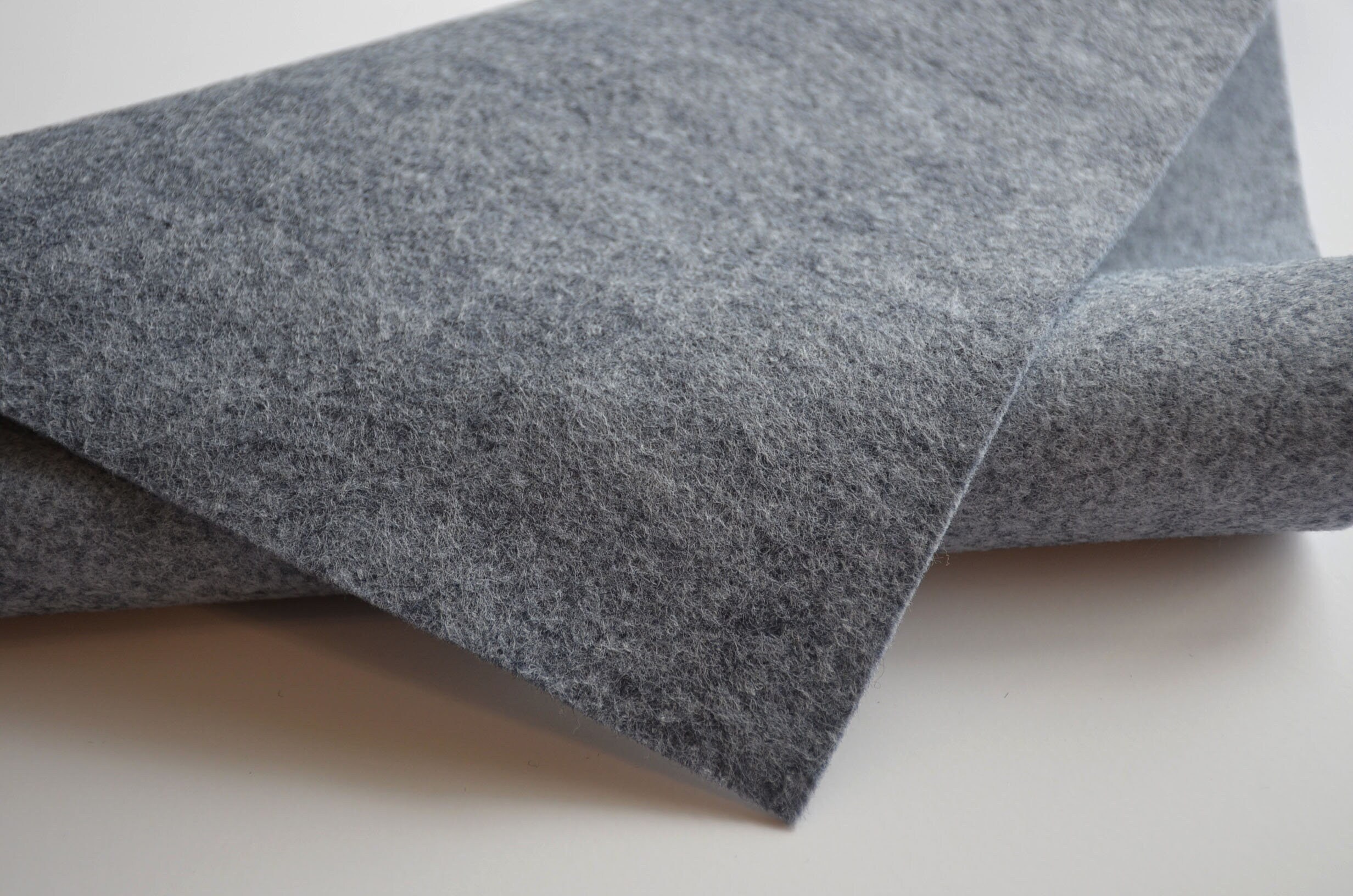 CLOUDY DAY, Wool Felt, Merino Wool Felt Blend, Wool Felt Yardage, Wool Felt  Fabric, Heathered Gray Felt, Prim Gray Felt, Grey Felt, Felt 