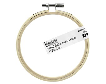  Essentials by Leisure Arts Wood Embroidery Hoop 14 Bamboo - Wooden  Hoops for Crafts - Embroidery Hoop Holder - Cross Stitch Hoop - Cross  Stitch Hoops and Frames