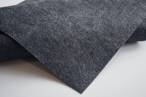 LICORICE Wool Felt, Merino Wool Blend Felt, Wool Felt Yardage, Wool Felt  Fabric, Heathered Black Felt, Prim Black Felt, Black Felt Fabric