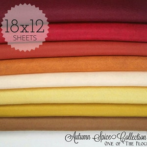 Choose 1-8 Sheets 24 X 24 In. Wool Blend Felt Squares Your Choice of Colors  