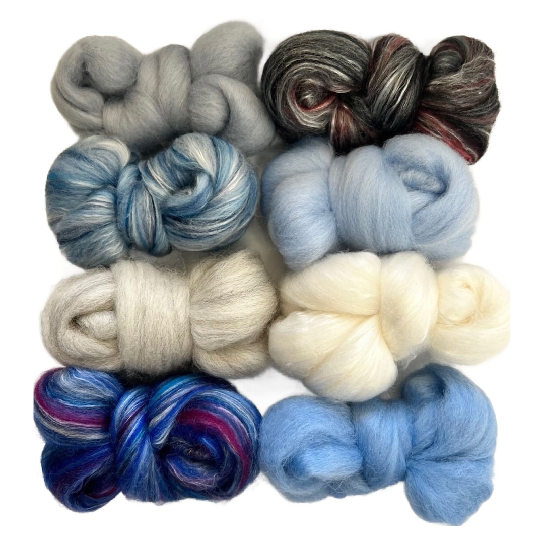 WINTER WONDERLAND Assorted Colors, Wool Roving, 4 Ozs., 100% Wool ...