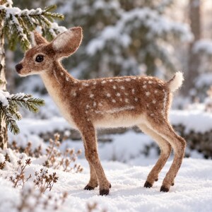 Dixie Deer Complete Needle Felting Kit, Intermediate Level