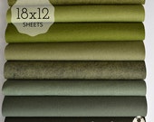 LEAVES Felt Collection, Wool Blend Felt, Wool Felt Sheets, Wool Felt Fabric, Felt Fabric Bundles, Wool Felt Bundles, Felt Collections