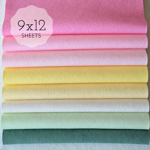 SUGAR COOKIE Felt Collection, Wool Blend Felt, Felt Sheets Wool Felt Fabric Felt Fabric Bundles, Wool Felt Bundles, Felt Collections