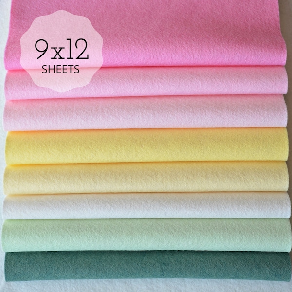 SUGAR COOKIE Felt Collection, Wool Blend Felt, Felt Sheets Wool Felt Fabric Felt Fabric Bundles, Wool Felt Bundles, Felt Collections