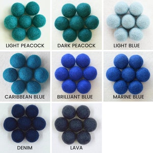 QUALITY 2.5 CM Felt Balls Felt Pom Pom Garland, Felt Balls, Wool Felt Beads, Felted Balls, Felt Beads, Felt Ball Garland, Bulk Felt Balls image 10